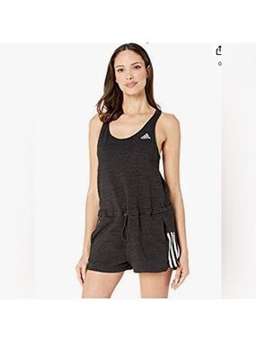 Adidas Women's Sport 2 Street Romper black white Sz S